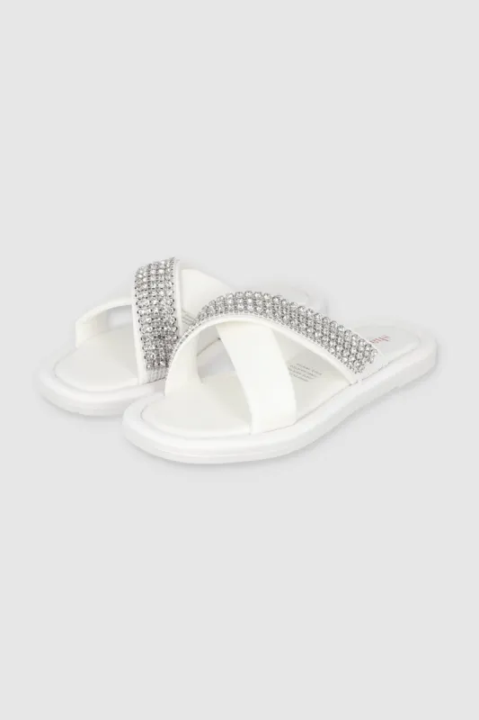 Sandalia Suela Ancha Tiras Cruzadas Brillos Grande sold by Shasa