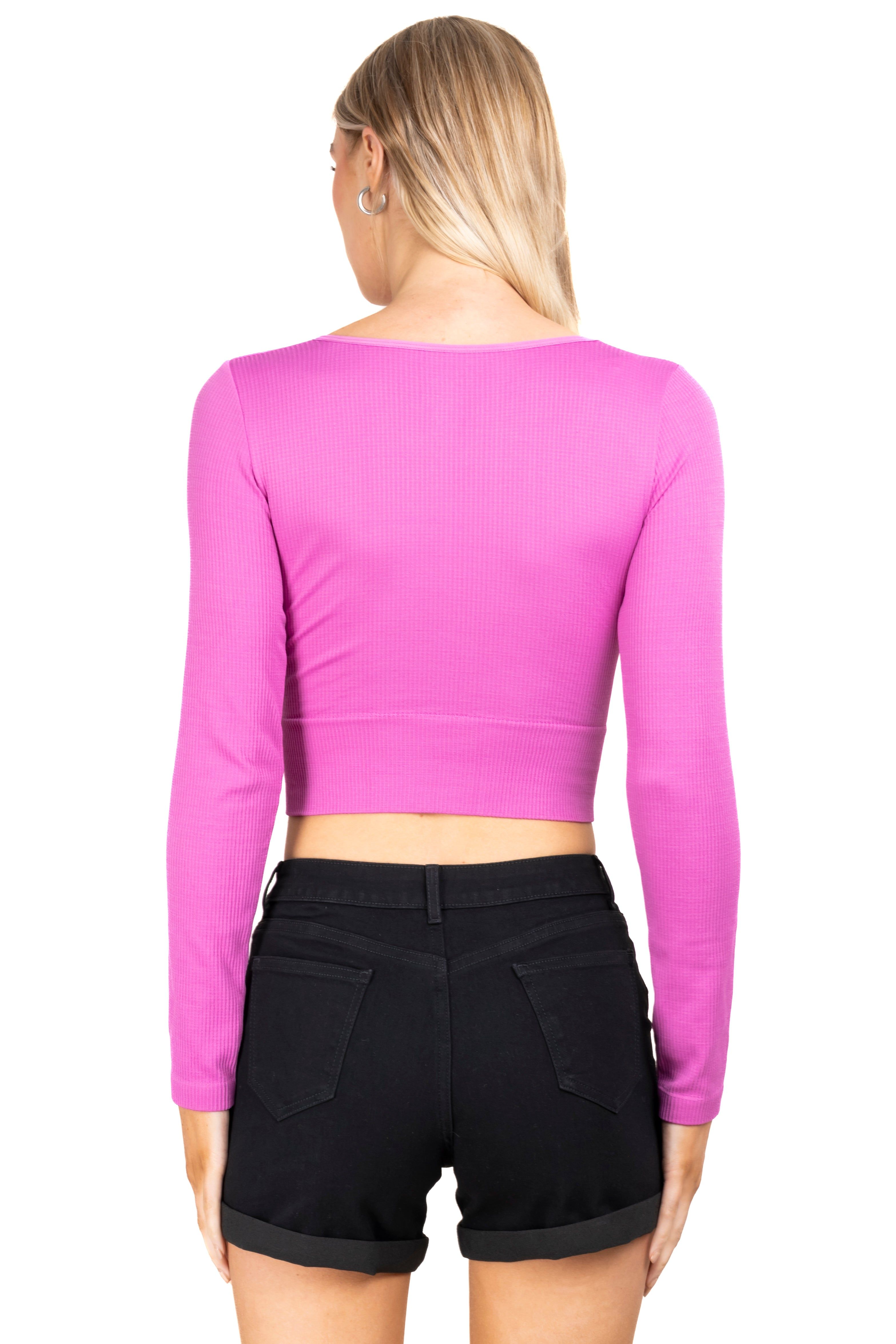 Top crop manga larga seamless sold by Shasa product image thumbnail 4