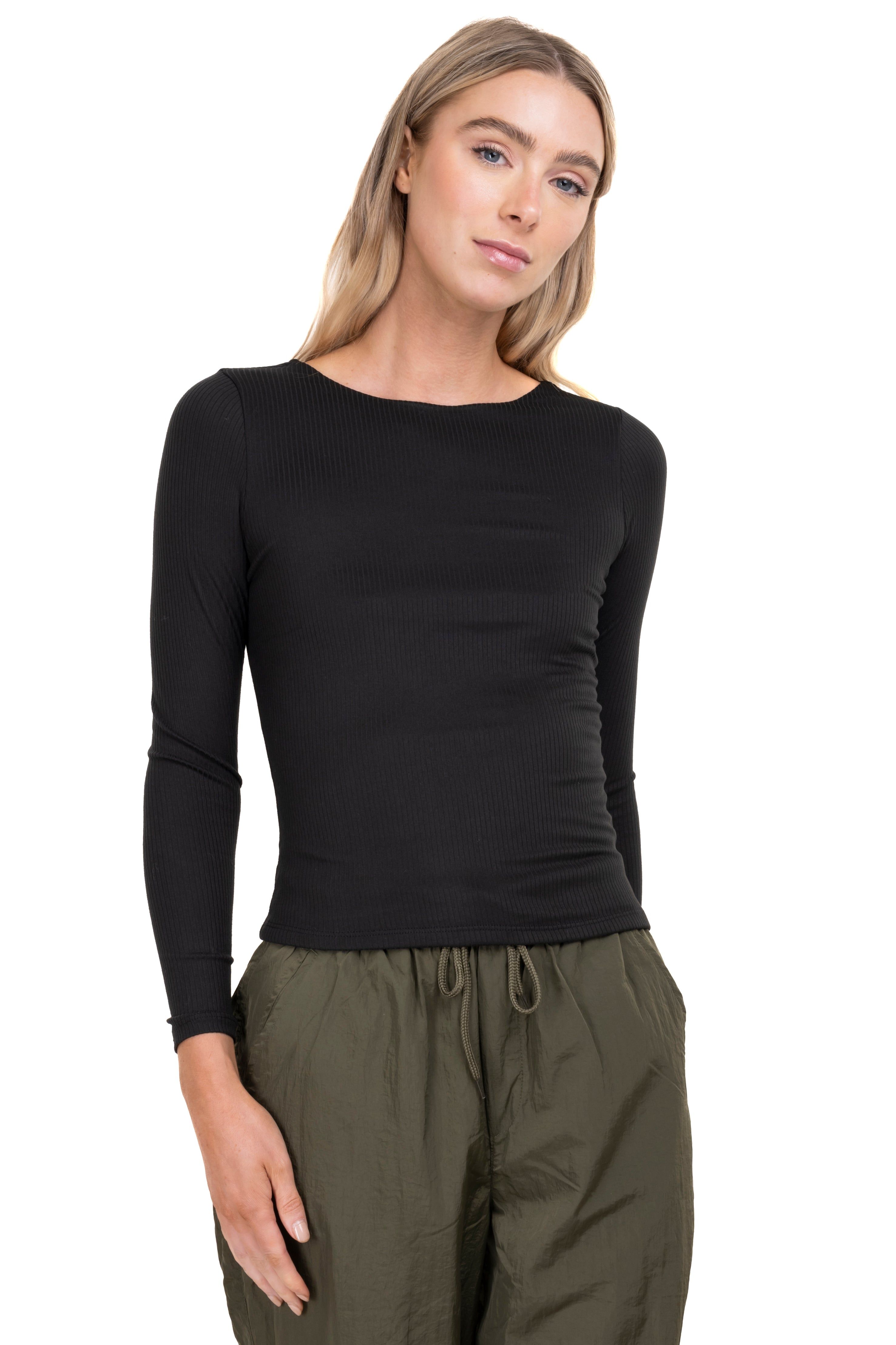 Top doble tejido manga larga sold by Shasa product image thumbnail 2