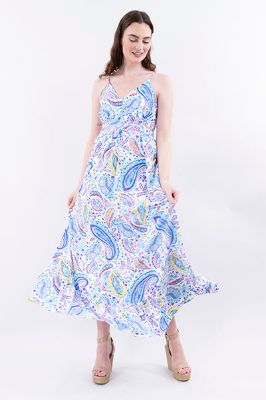 Vestido maxi olán paisley sold by Shasa