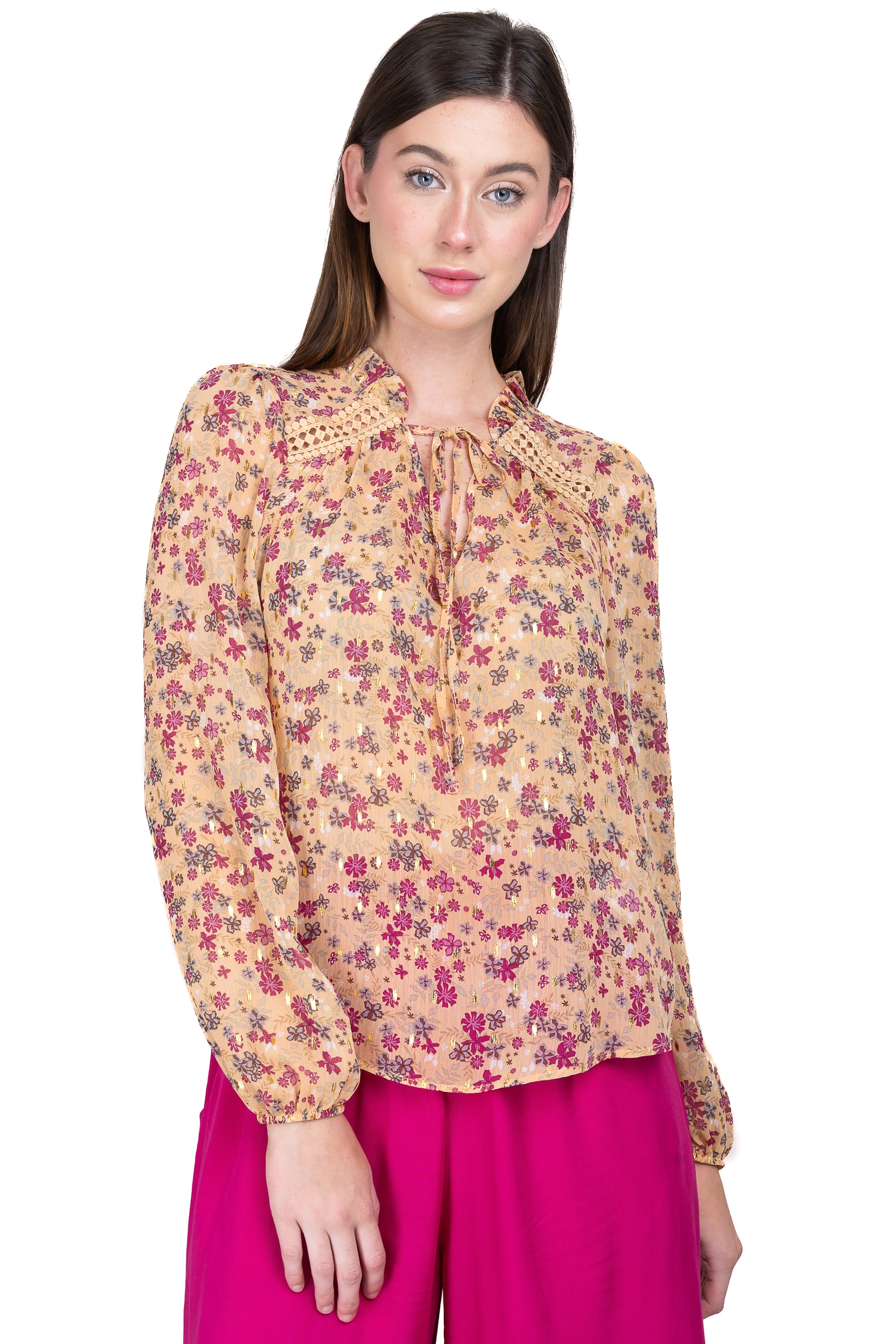 Blusa manga larga floreada sold by Shasa product image thumbnail 2