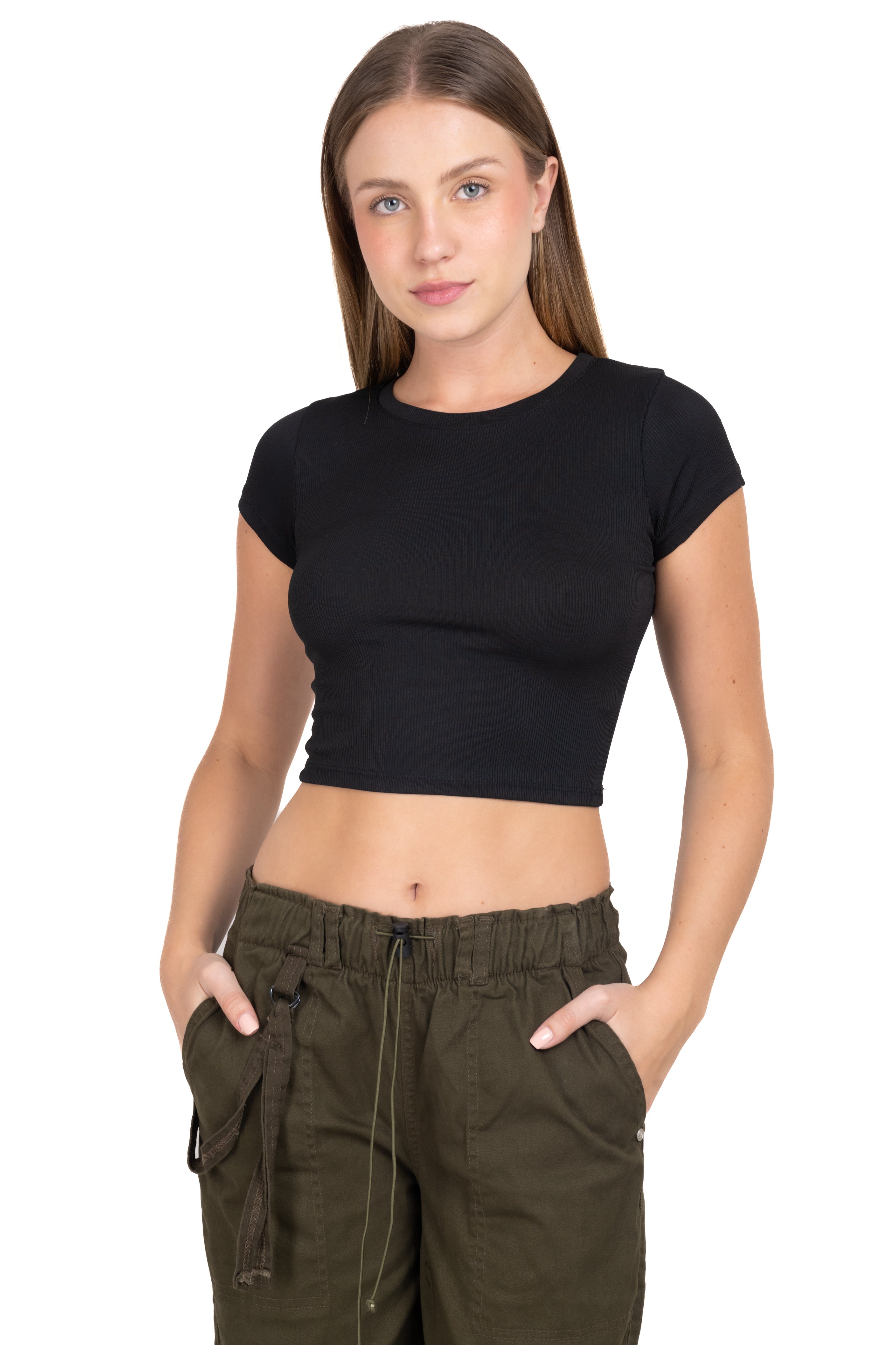 Top rib cuello redondo sold by Shasa