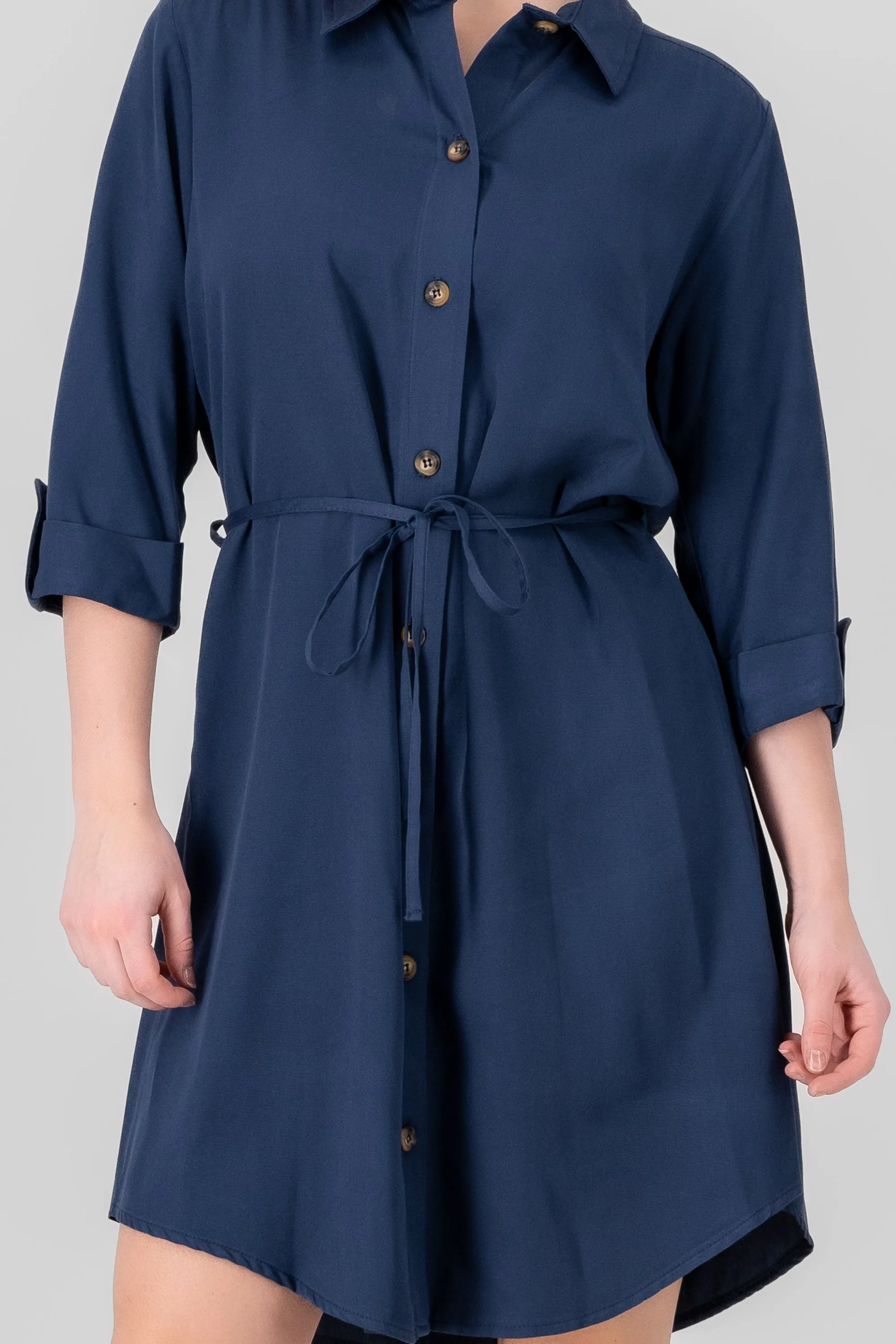 Vestido camisero liso sold by Shasa product image thumbnail 5