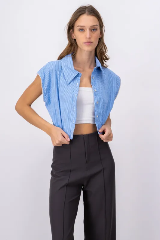 Camisa sin manga con brillos hypsters sold by Shasa