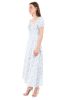 Vestido maxi manga corta flores sold by Shasa