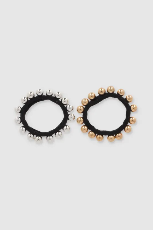 Set 2 ligas cabello perlas sold by Shasa
