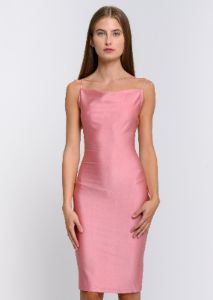 Vestido mini escote cascada sold by Shasa