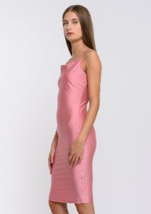 Vestido mini escote cascada sold by Shasa
