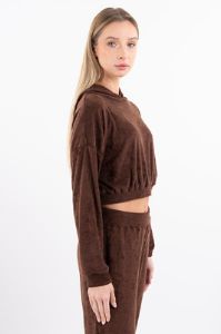 Sudadera crop peluche sold by Shasa