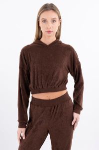 Sudadera crop peluche sold by Shasa