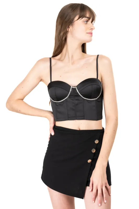Corset Tirantes Copas Brillos sold by Shasa