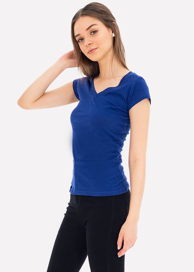 Blusa manga corta cuello v sold by Shasa product image thumbnail 3