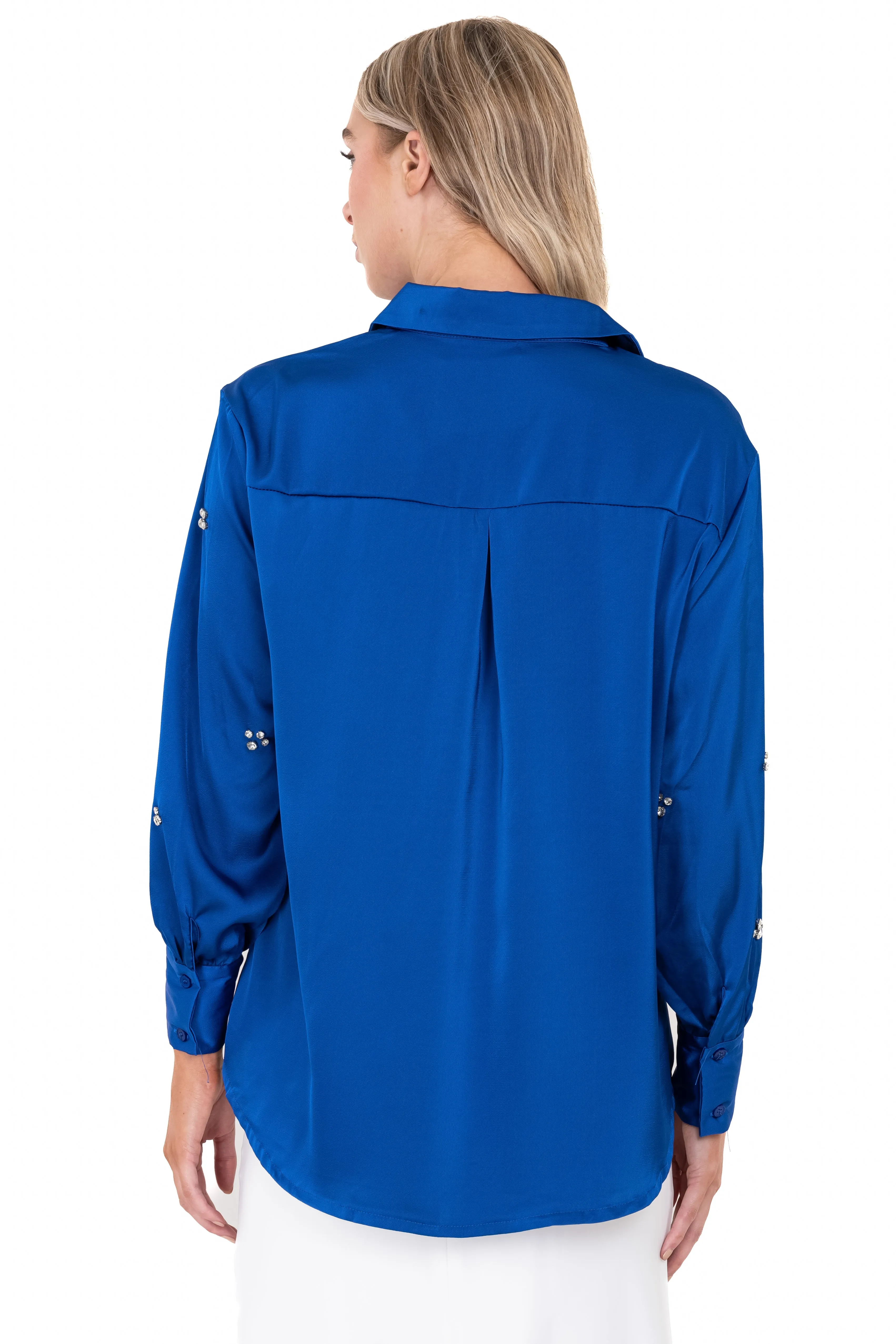 Camisa satín mangas brillos sold by Shasa product image thumbnail 4