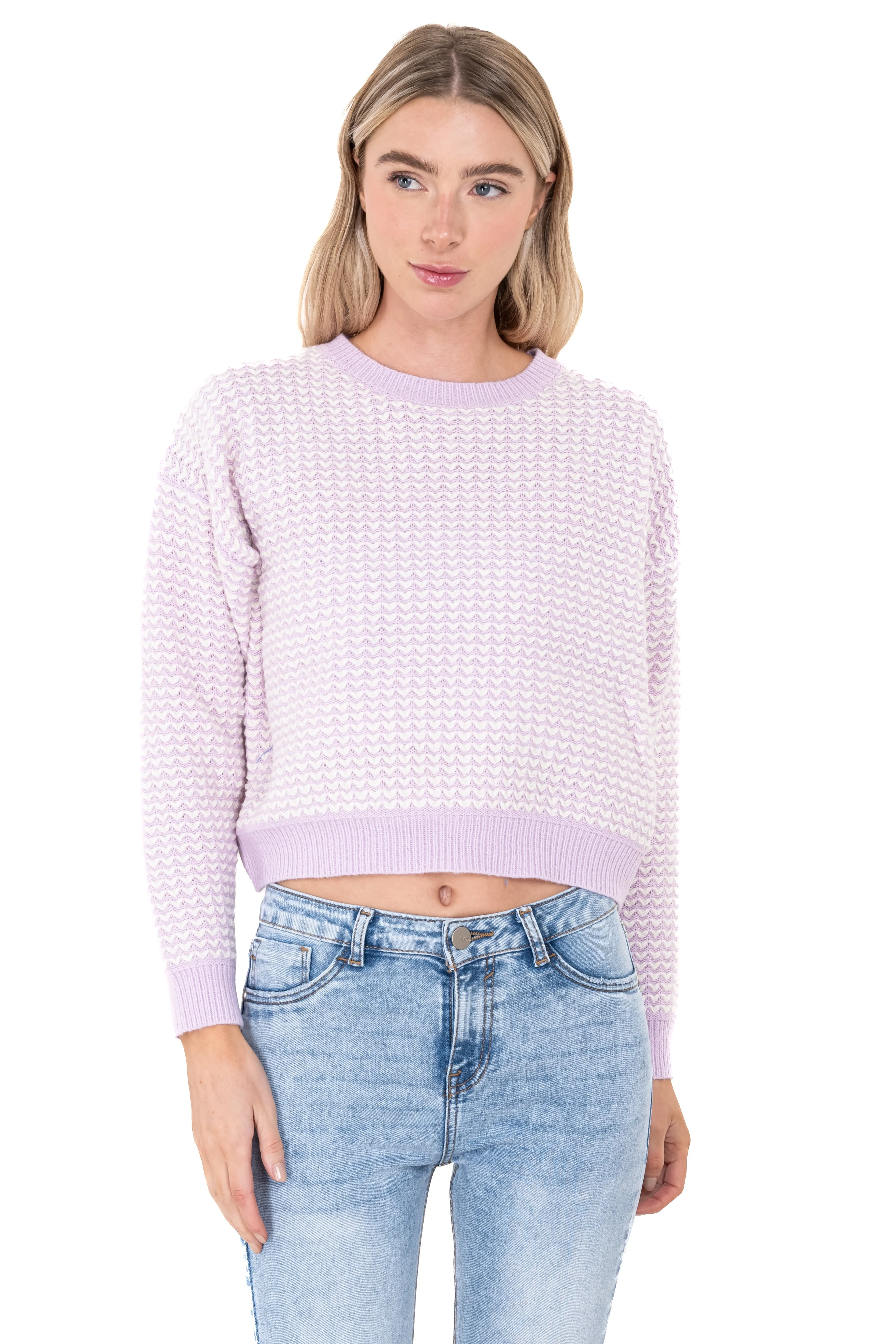 Suéter tejido bicolor sold by Shasa