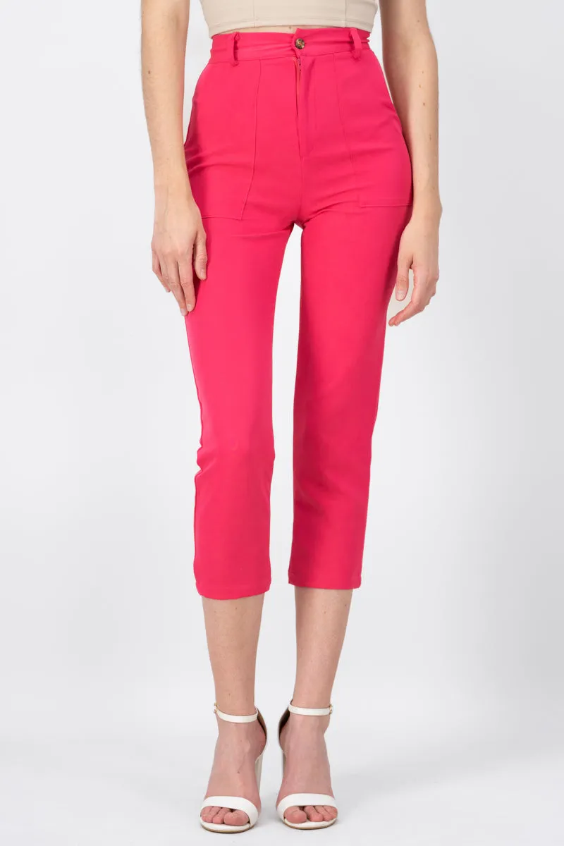 Pantalón Cintura Alta Capri Bolsas sold by Shasa product image thumbnail 2