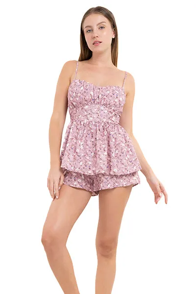 Romper mini moño flores sold by Shasa