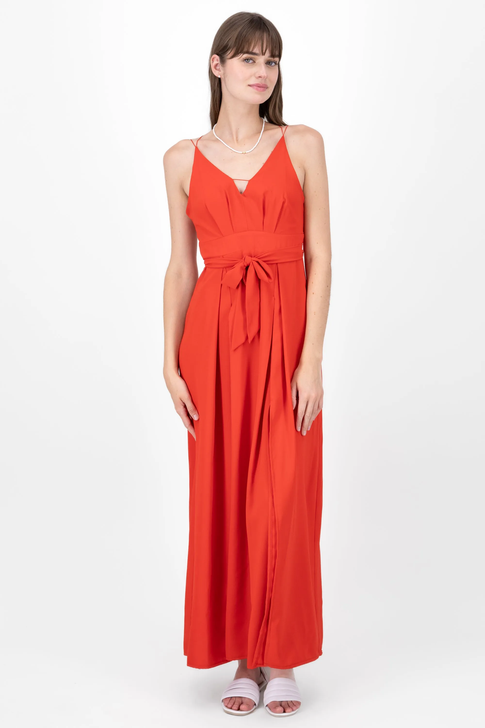 Vestido maxi escote v abertura pierna sold by Shasa product image thumbnail 2