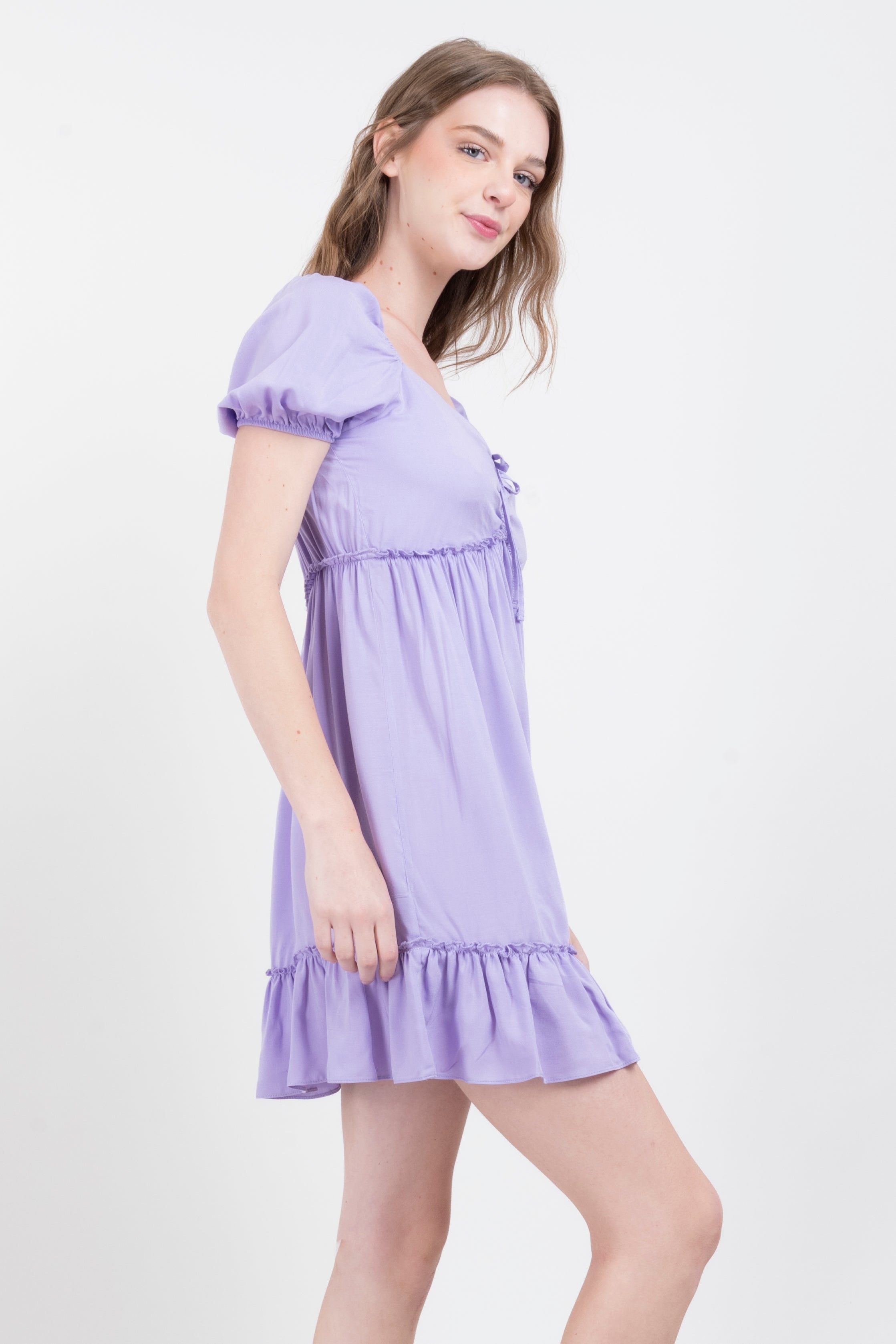 Vestido mini manga corta abullonada sold by Shasa product image thumbnail 3