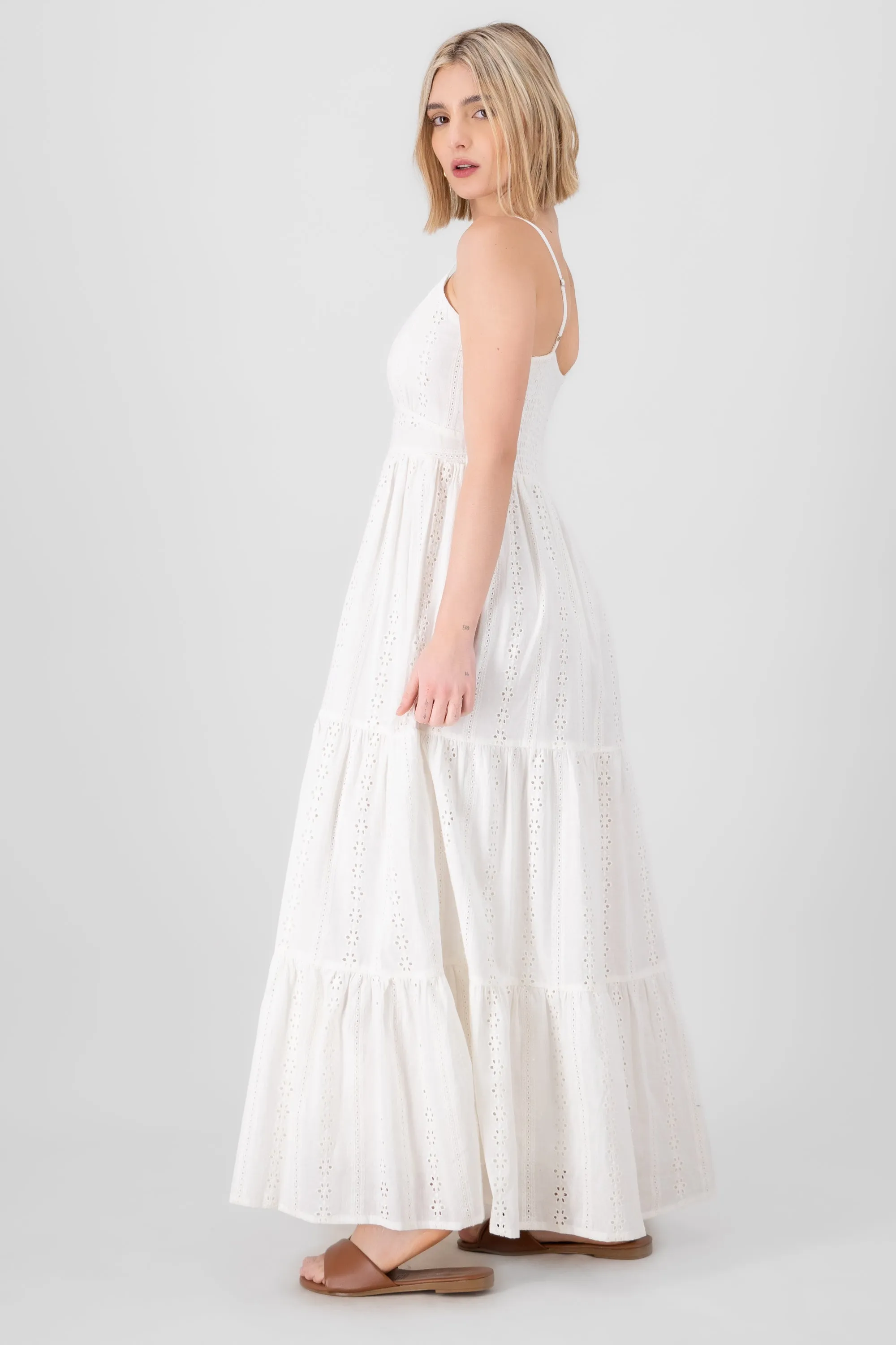 Vestido maxi textura flores sold by Shasa product image thumbnail 3