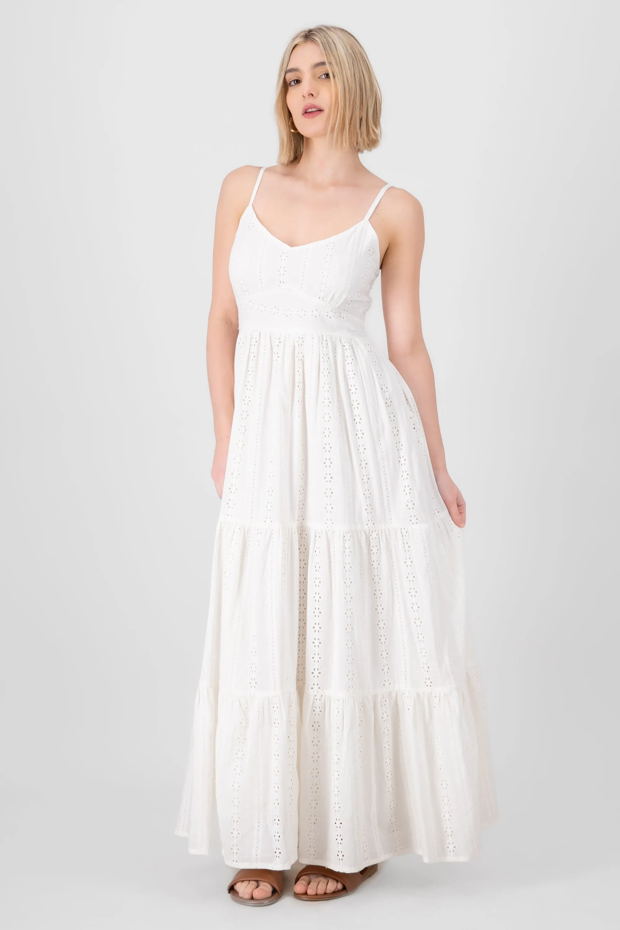 Vestido maxi textura flores sold by Shasa product image thumbnail 2