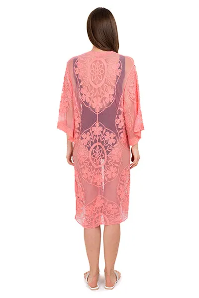 Kimono midi crochet mesh sold by Shasa product image thumbnail 4