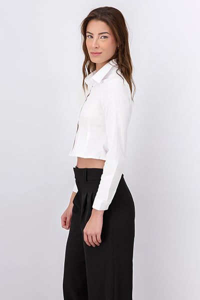 Camisa crop pinzas sold by Shasa product image thumbnail 3