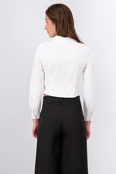 Camisa crop pinzas sold by Shasa product image thumbnail 4