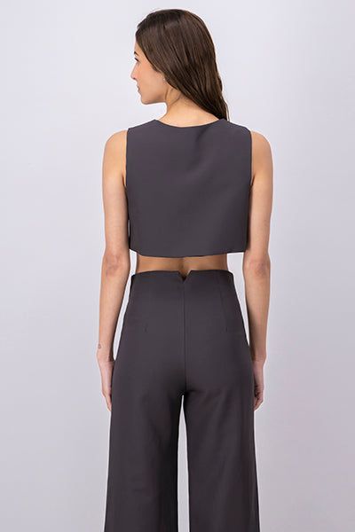 Chaleco Sastre Crop Con Botones Hypsters sold by Shasa product image thumbnail 4