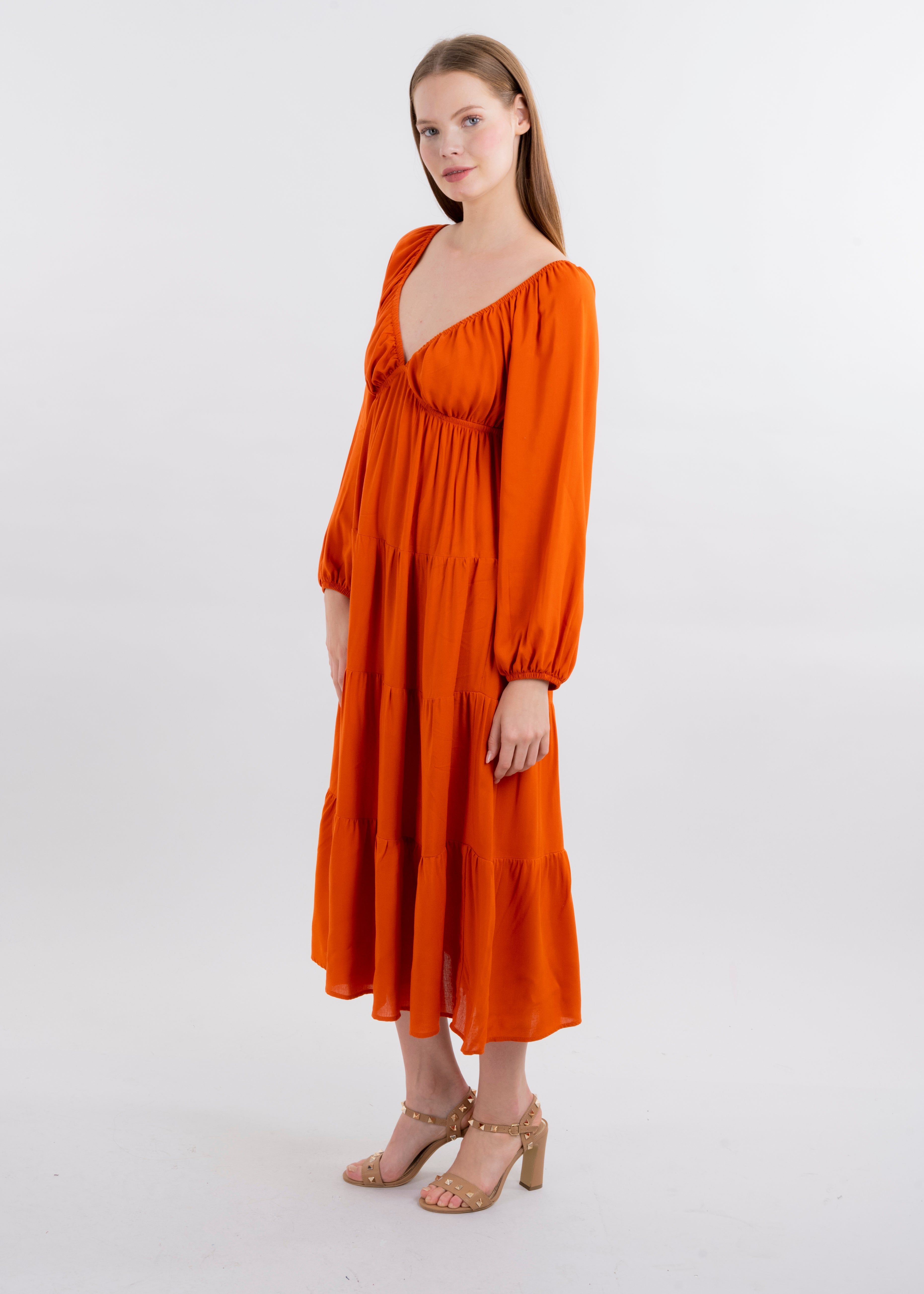 Vestido maxi manga larga amplio sold by Shasa product image thumbnail 3