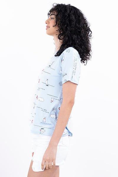 Playera manga corta estampado marinero sold by Shasa product image thumbnail 3