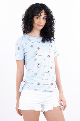 Playera manga corta estampado marinero sold by Shasa