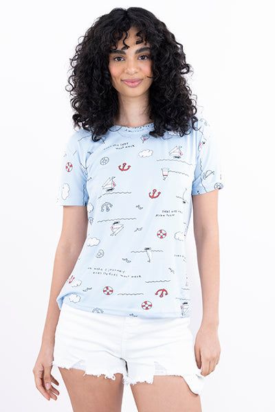 Playera manga corta estampado marinero sold by Shasa product image thumbnail 2