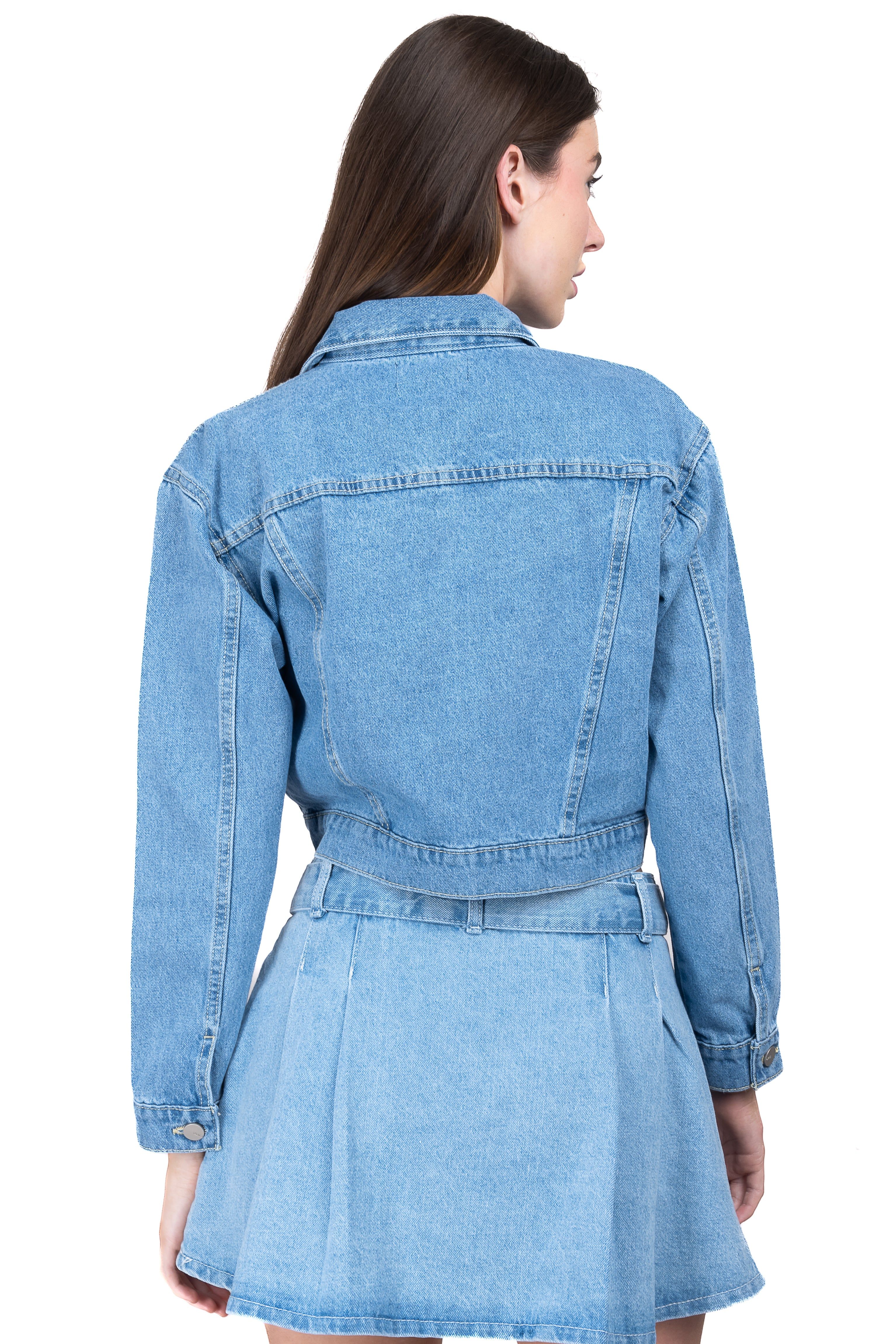 Chamarra crop denim botones sold by Shasa product image thumbnail 4