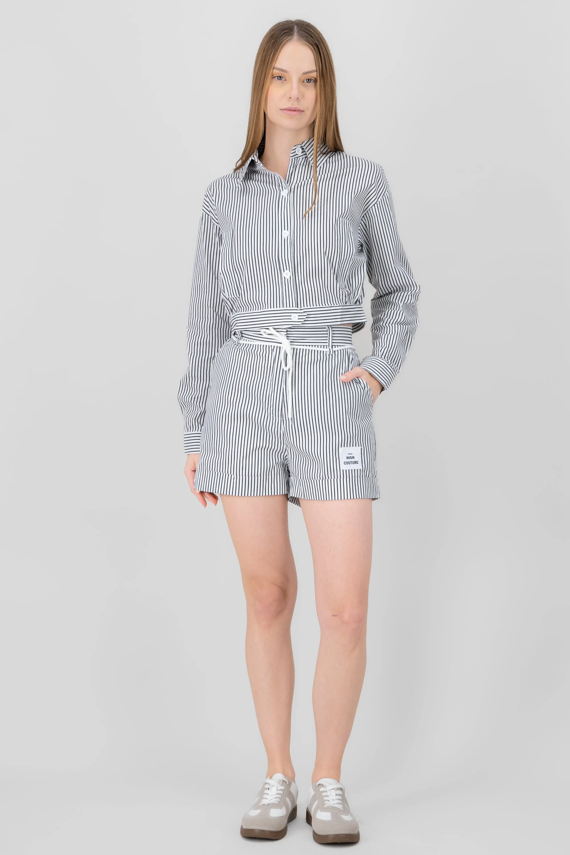 Short rayas detalle jareta sold by Shasa