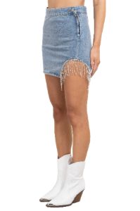 Falda mini denim brillos sold by Shasa