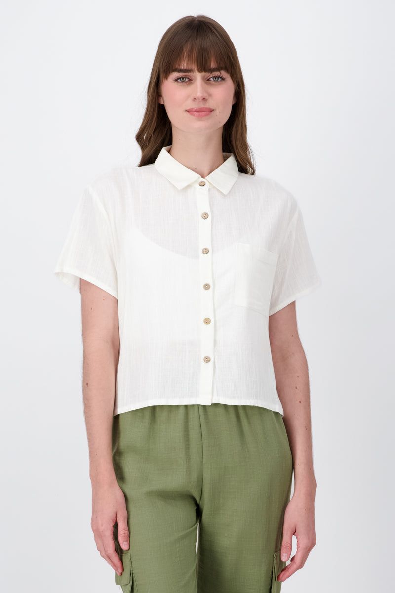 Camisa crop botones sold by Shasa product image thumbnail 2