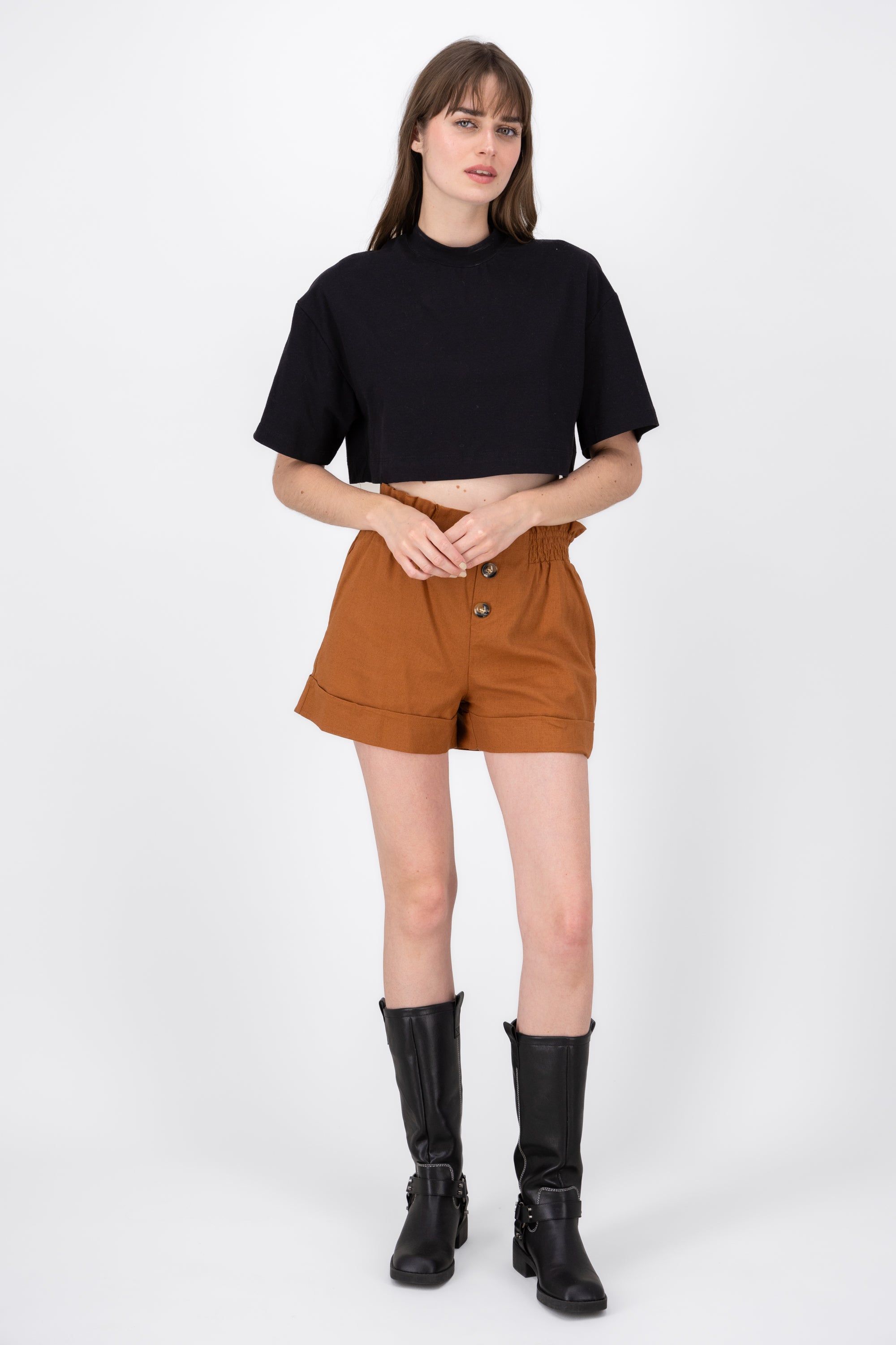 Shorts Con Dobladillo Y Elastico Costados Hypsters sold by Shasa