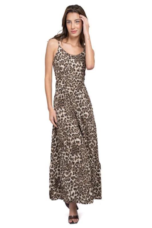 Vestido maxi animal print sold by Shasa