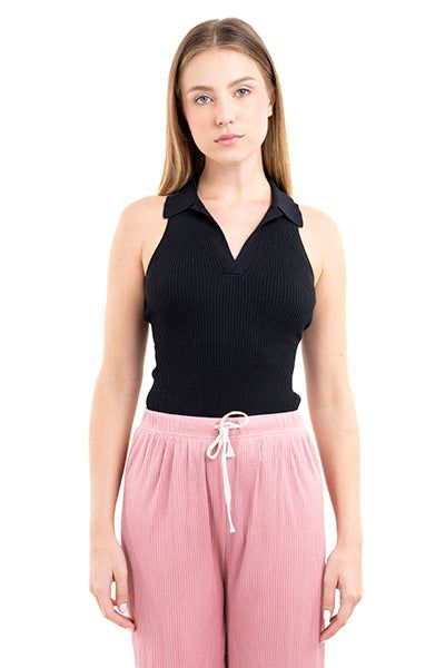 Bodysuit acanalado cuello solapa sold by Shasa product image thumbnail 2