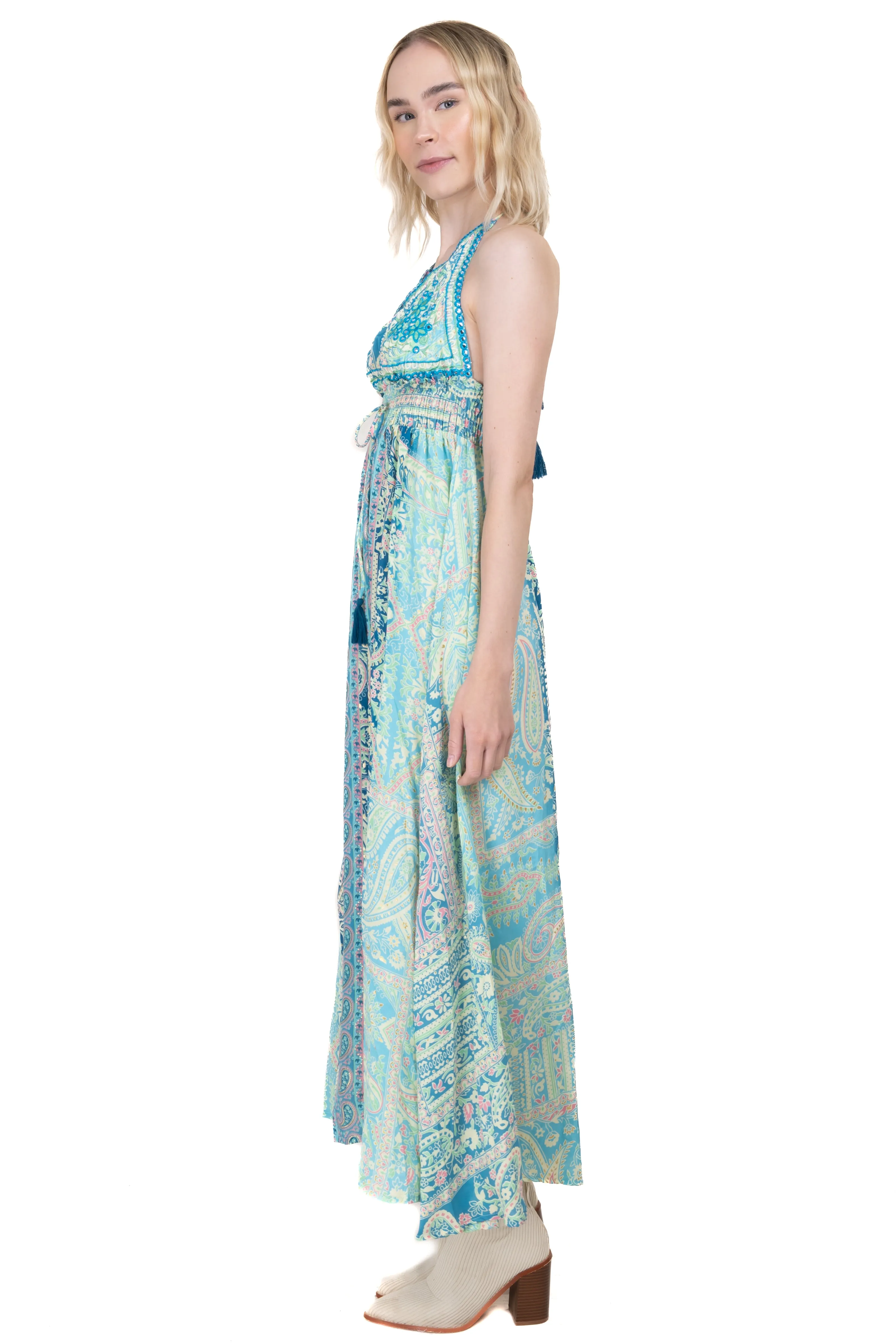 Vestido maxi estampado paisley sold by Shasa product image thumbnail 3