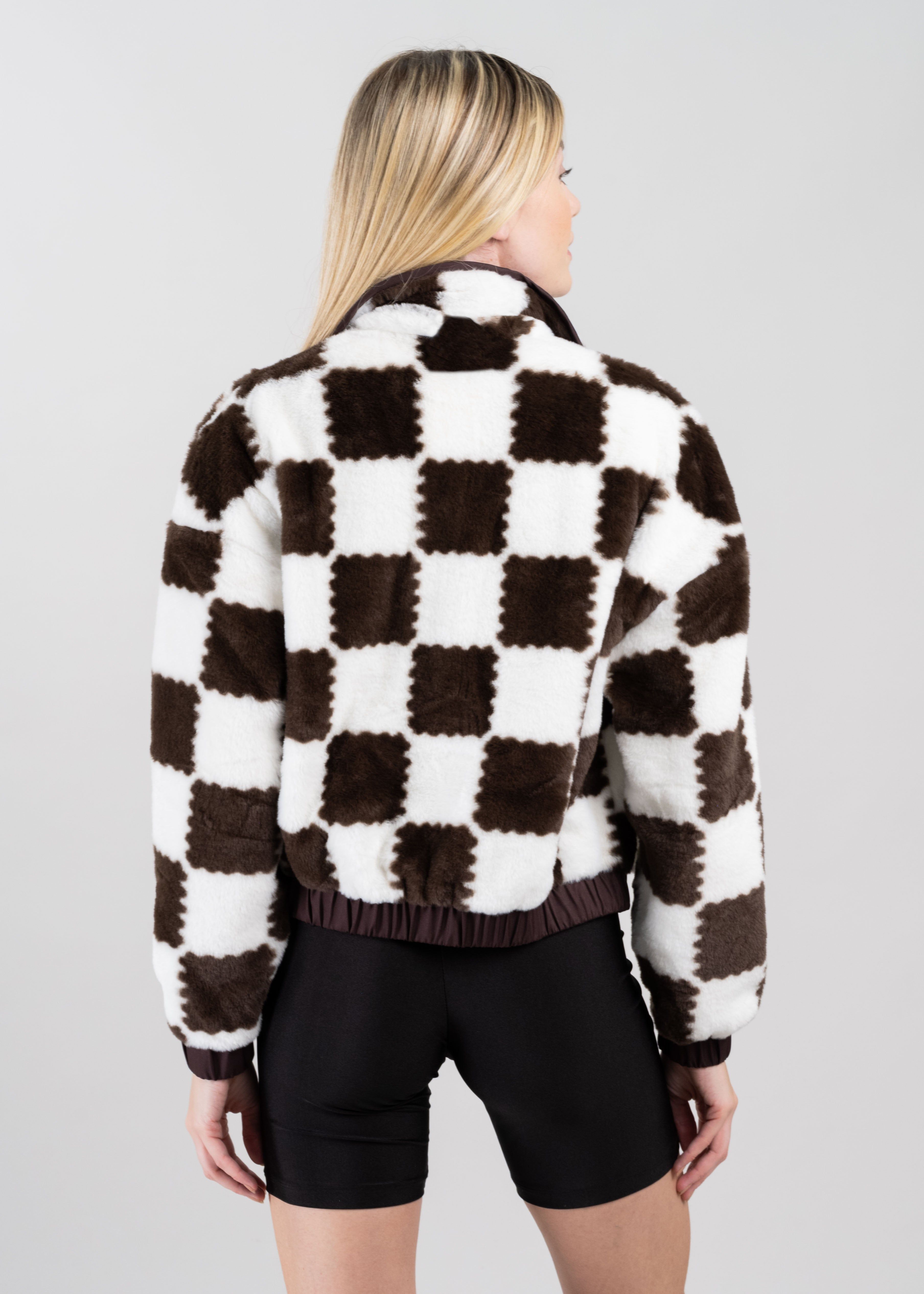 Chamarra Peluche Cuadros Ondulados sold by Shasa product image thumbnail 4