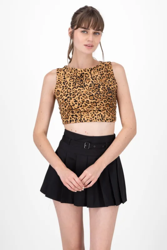 Top Leopardo estampado manga corta sold by Shasa
