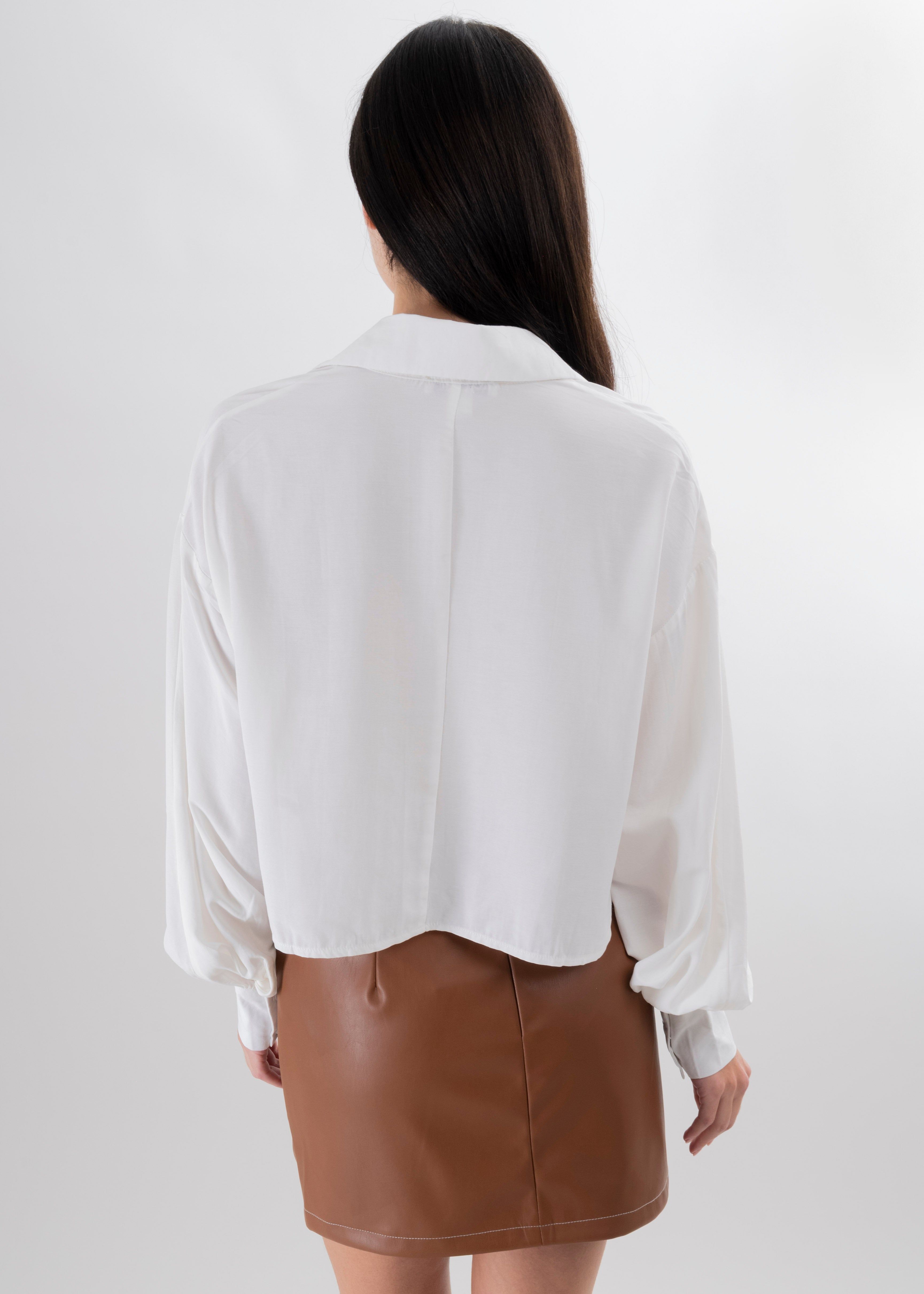 Camisa crop lisa manga larga sold by Shasa product image thumbnail 4