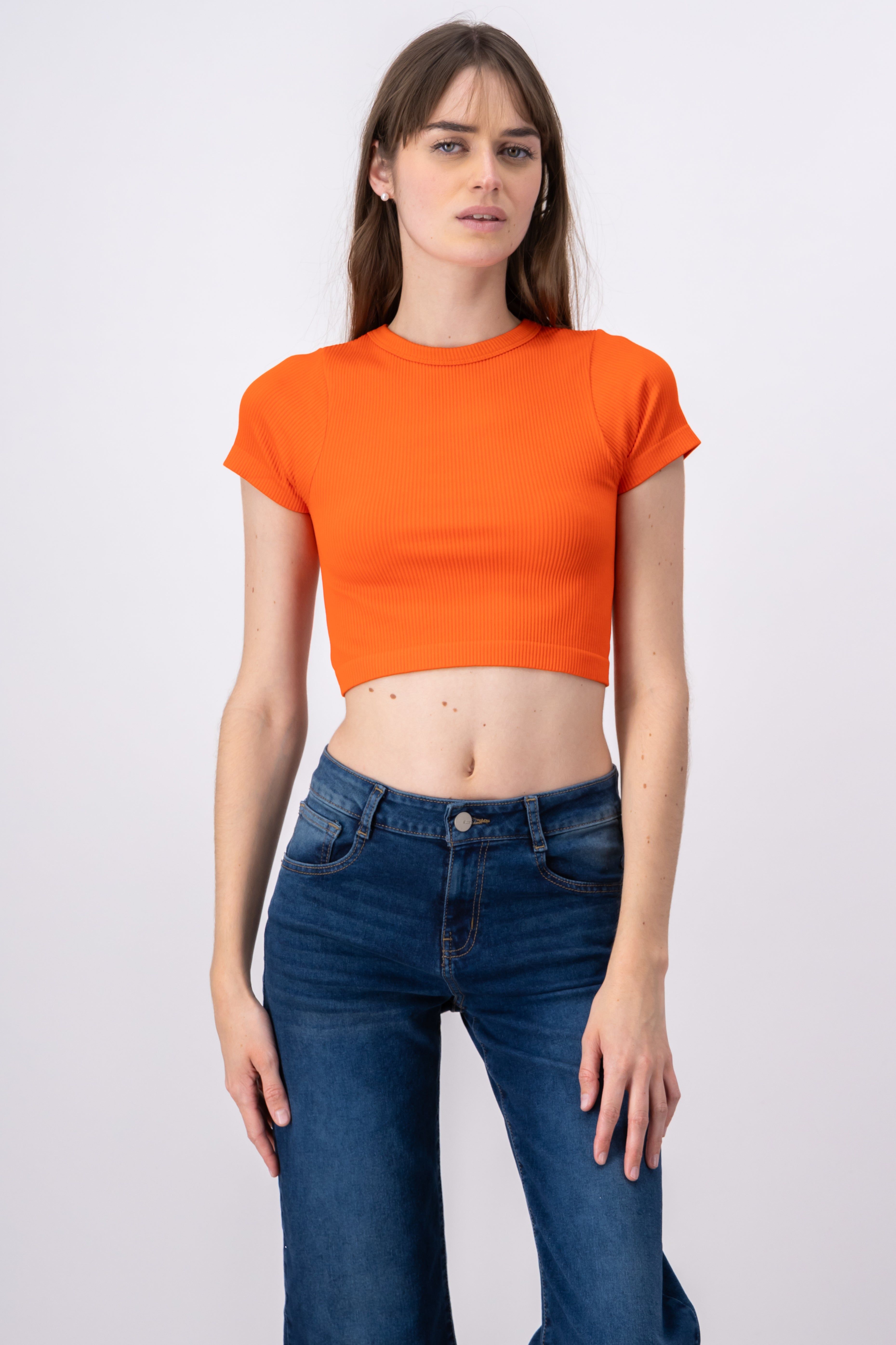 Top Crop Acanalado Manga Corta sold by Shasa product image thumbnail 2