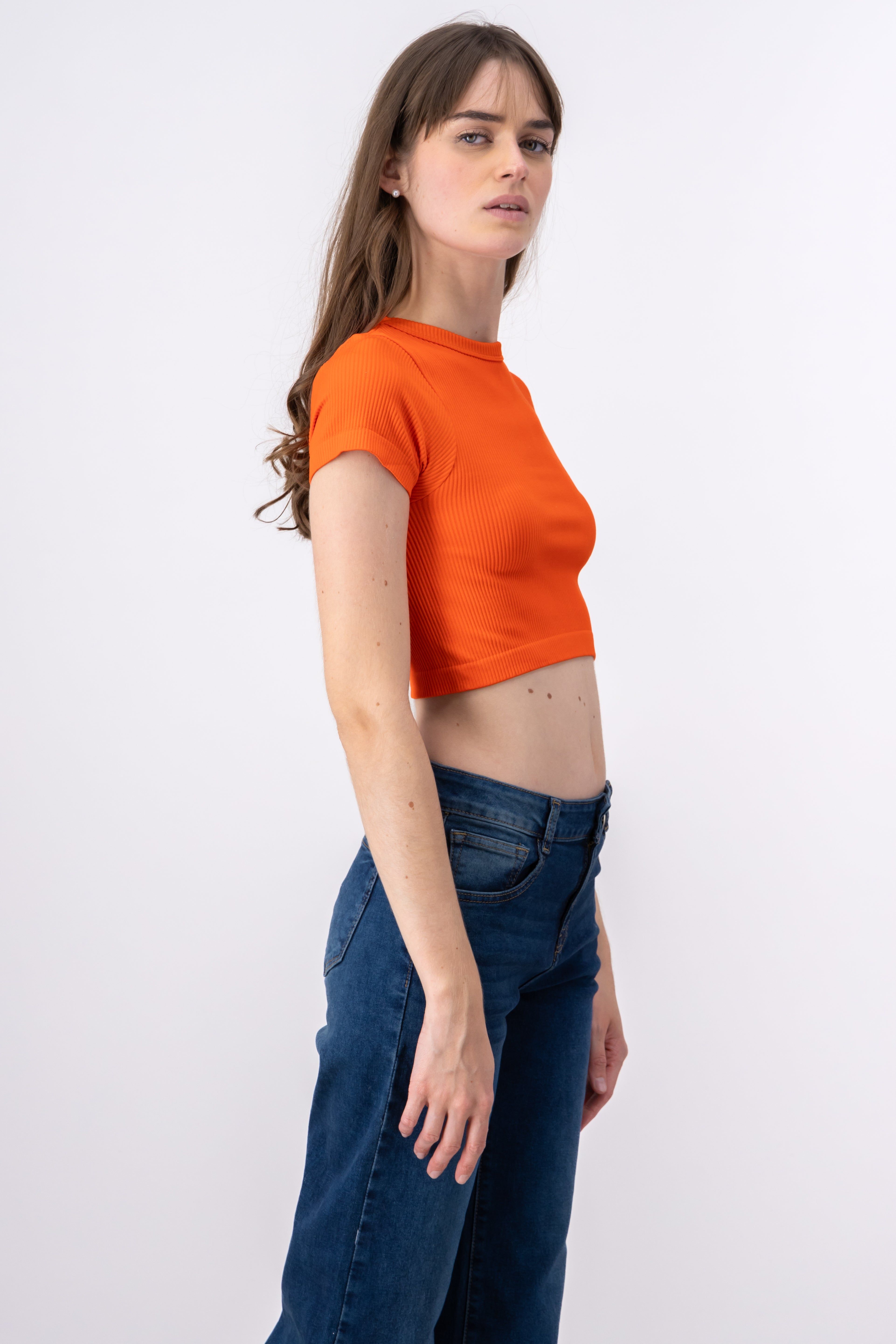 Top Crop Acanalado Manga Corta sold by Shasa product image thumbnail 3