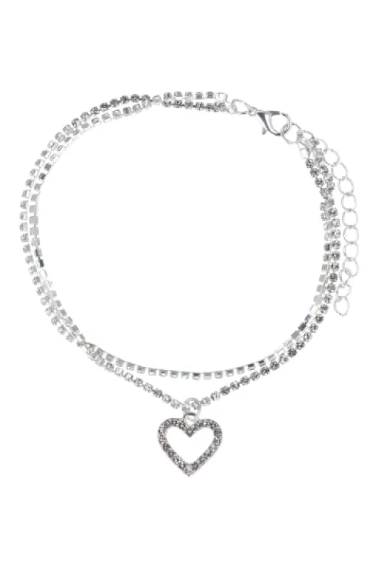 Anklet 2L Corazon Brillos sold by Shasa