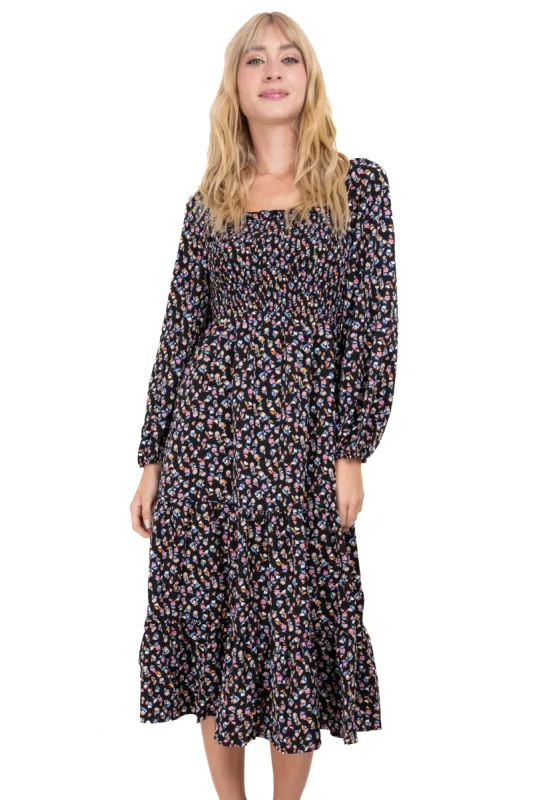 Vestido midi smock flores sold by Shasa