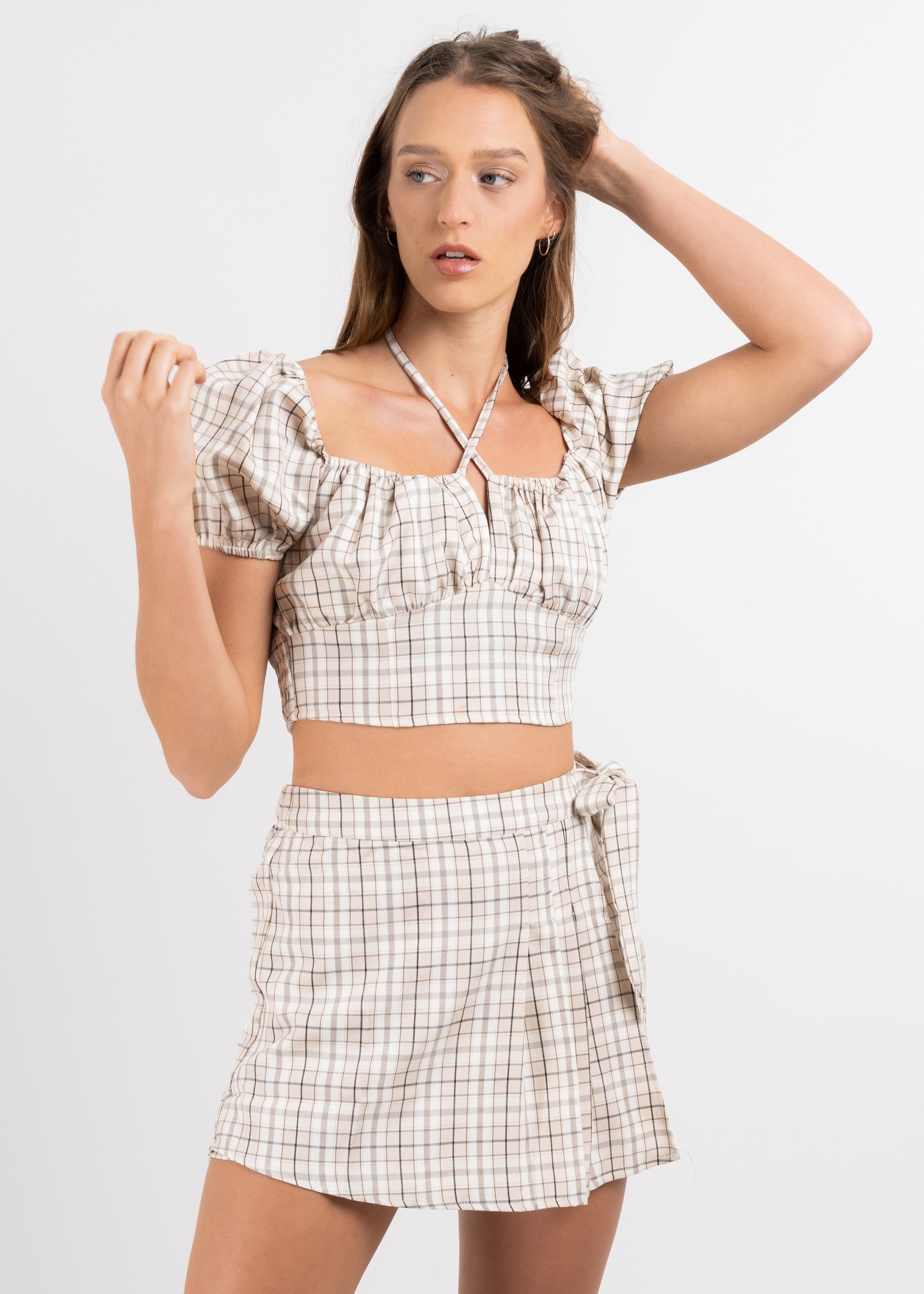 Top Manga Corta Tiras Cruzadas sold by Shasa