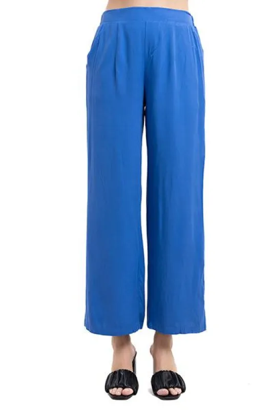 Pantalón wide leg cintura fruncido sold by Shasa