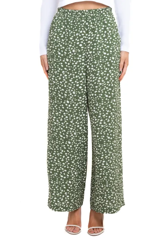 Pantalón wide leg estampado sold by Shasa